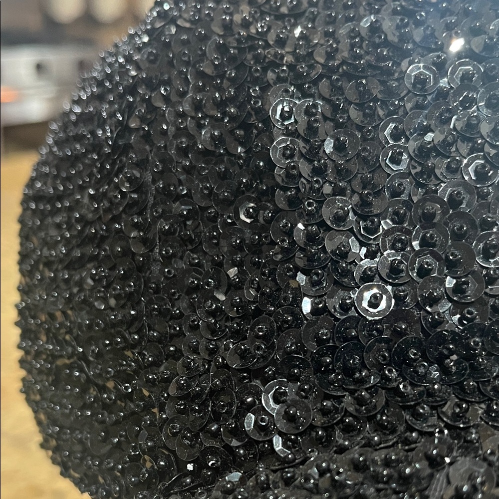 Source Unknown Black Sequin Hat - image 2